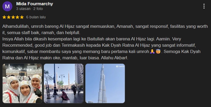 Testimoni Travel Umroh Alhijaz